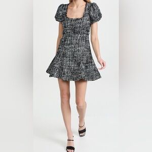 NWT Likely Alessandra Puff Sleeve Tweed Fit & Flare